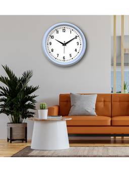 Olive Tree - Solid/Plain Plastic Wall Clock - White