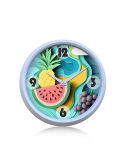 Olive Tree - Graphic Plastic Wall Clock - Multi-Color