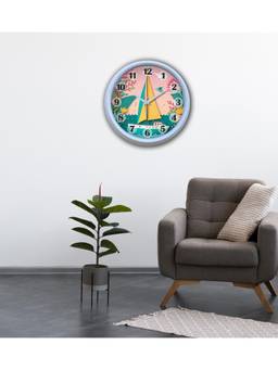 Olive Tree - Graphic Plastic Wall Clock - Multi-Color