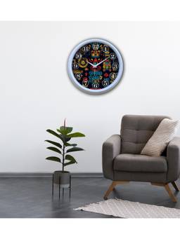 Olive Tree - Graphic Plastic Wall Clock - Multi-Color