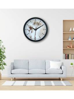 Olive Tree - Nature Plastic Wall Clock - White