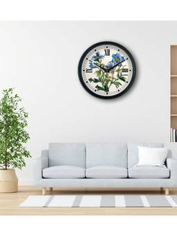 Olive Tree - Floral Plastic Wall Clock - Cream