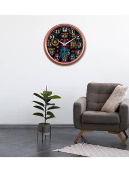 Olive Tree - Graphic Plastic Wall Clock - Multi-Color
