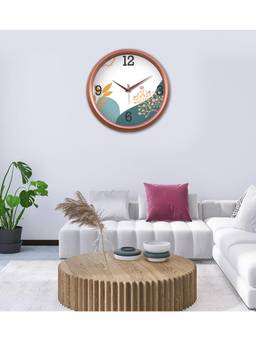 Olive Tree - Floral Plastic Wall Clock - Multi-Color