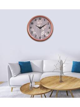 Olive Tree - Floral Plastic Wall Clock - Grey