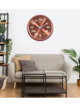 Olive Tree - Solid/Plain Plastic Wall Clock - Metallic