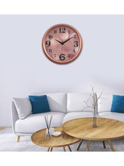 Olive Tree - Geometric Plastic Wall Clock - Metallic
