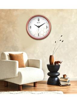 Olive Tree - Geometric Plastic Wall Clock - White