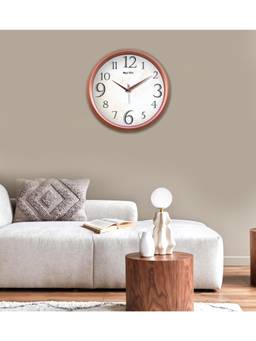 Olive Tree - Solid/Plain Plastic Wall Clock - White