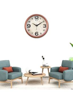Olive Tree - Abstract Plastic Wall Clock - Cream