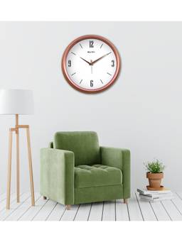 Olive Tree - Solid/Plain Plastic Wall Clock - White