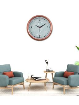 Olive Tree - Floral Plastic Wall Clock - Aqua
