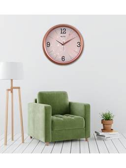 Olive Tree - Abstract Plastic Wall Clock - Brown