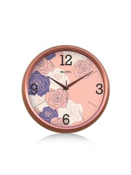 Olive Tree - Floral Plastic Wall Clock - Peach