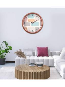 Olive Tree - Geometric Plastic Wall Clock - Multi-Color