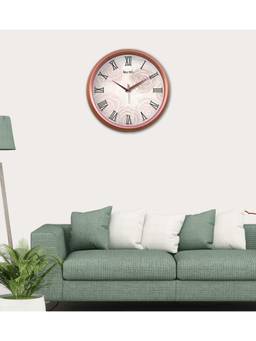Olive Tree - Floral Plastic Wall Clock - Beige