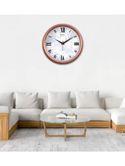 Olive Tree - Nature Plastic Wall Clock - Blue