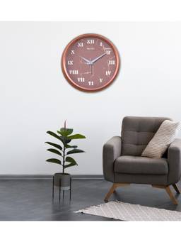Olive Tree - Abstract Plastic Wall Clock - Brown