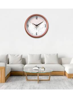 Olive Tree - Graphic Plastic Wall Clock - White
