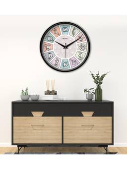Olive Tree - Floral Plastic Wall Clock - Multi-Color