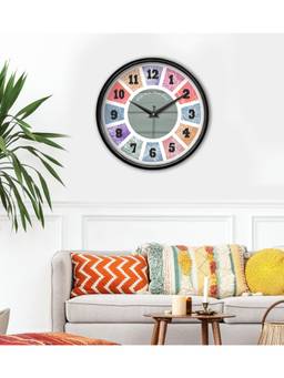 Olive Tree - Floral Plastic Wall Clock - Multi-Color
