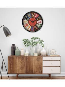 Olive Tree - Graphic Plastic Wall Clock - Multi-Color