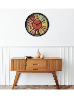 Olive Tree - Abstract Plastic Wall Clock - Multi-Color