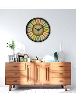 Olive Tree - Abstract Plastic Wall Clock - Multi-Color