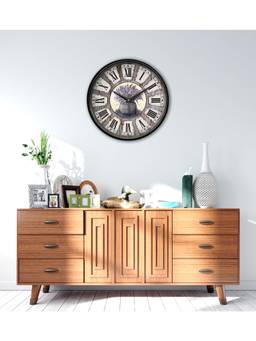 Olive Tree - Floral Plastic Wall Clock - Multi-Color