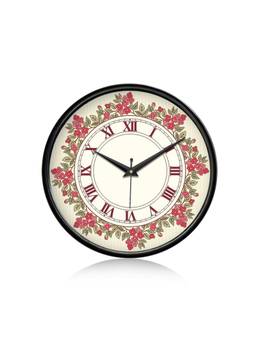Olive Tree - Floral Plastic Wall Clock - Cream