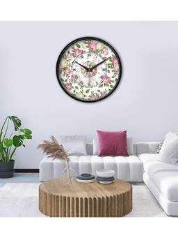 Olive Tree - Floral Plastic Wall Clock - Multi-Color