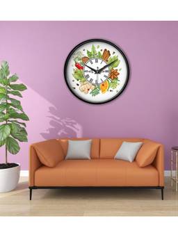 Olive Tree - Nature Plastic Wall Clock - Multi-Color