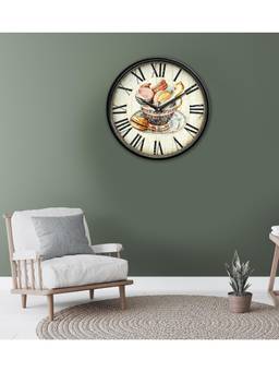 Olive Tree - Abstract Plastic Wall Clock - Multi-Color