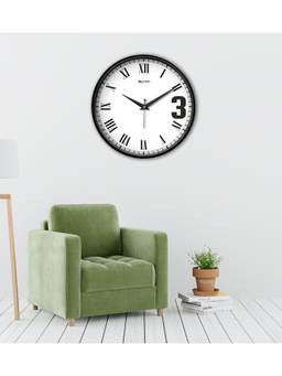 Olive Tree - Solid/Plain Plastic Wall Clock - White