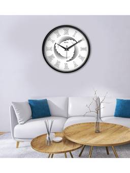 Olive Tree - Geometric Plastic Wall Clock - White