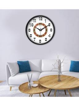 Olive Tree - Geometric Plastic Wall Clock - White