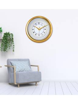 Olive Tree - Geometric Plastic Wall Clock - White