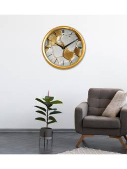 Olive Tree - Abstract Plastic Wall Clock - Gold