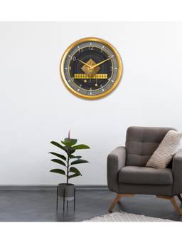Olive Tree - Geometric Plastic Wall Clock - Grey