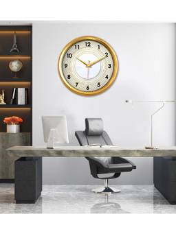 Olive Tree - Geometric Plastic Wall Clock - Off White
