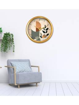 Olive Tree - Geometric Plastic Wall Clock - Multi-Color