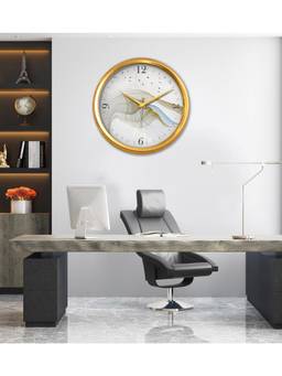 Olive Tree - Abstract Plastic Wall Clock - White