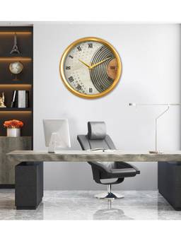 Olive Tree - Geometric Plastic Wall Clock - Cream