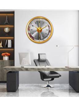 Olive Tree - Abstract Plastic Wall Clock - Silver