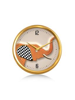 Olive Tree - Nature Plastic Wall Clock - Orange