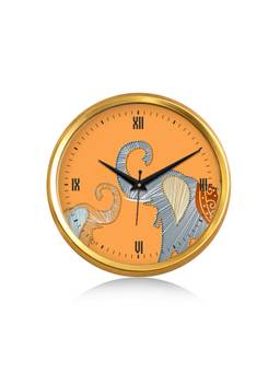 Olive Tree - Nature Plastic Wall Clock - Orange