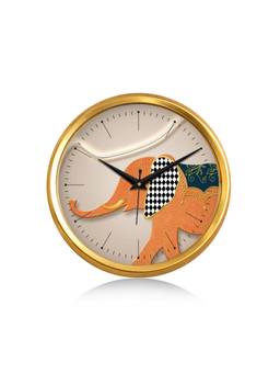 Olive Tree - Nature Plastic Wall Clock - Orange