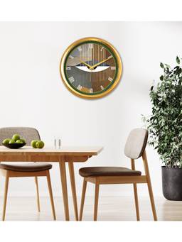 Olive Tree - Geometric Plastic Wall Clock - Multi-Color