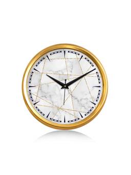 Olive Tree - Geometric Plastic Wall Clock - White