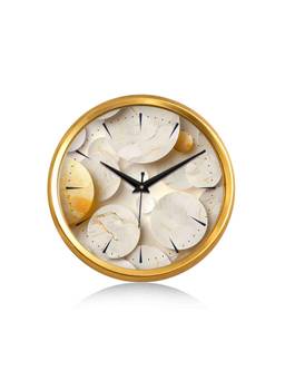 Olive Tree - Geometric Plastic Wall Clock - Cream